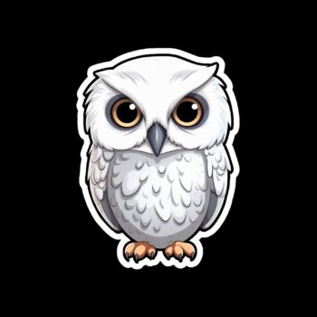 White owl hedwig sticker