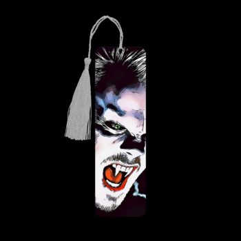 Lost Boys metal bookmark. The bookmark is metal with a silver tassel. The image is printed onto the top and is smooth and glossy. Features: 4.7″ x 1.3″ x 0.02″ Metal Bookmark Made Metal Aluminum Plate Colors may vary due to screen resolution. The bookmarks may be different slightly from the listing image as each are hand pressed.