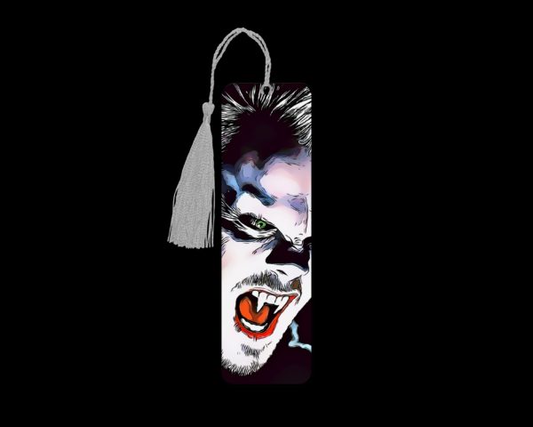 Lost Boys metal bookmark. The bookmark is metal with a silver tassel. The image is printed onto the top and is smooth and glossy. Features: 4.7″ x 1.3″ x 0.02″ Metal Bookmark Made Metal Aluminum Plate Colors may vary due to screen resolution. The bookmarks may be different slightly from the listing image as each are hand pressed.