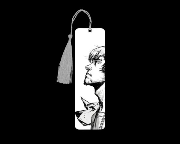 Scooby and Shaggy metal bookmark. The bookmark is metal with a silver tassel. The image is printed onto the top and is smooth and glossy. Features: 4.7″ x 1.3″ x 0.02″ Metal Bookmark Made Metal Aluminum Plate Colors may vary due to screen resolution. The bookmarks may be different slightly from the listing image as each are hand pressed.