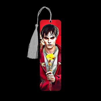 Warm Bodies metal bookmark. The bookmark is metal with a silver tassel. The image is printed onto the top and is smooth and glossy. Features: 4.7″ x 1.3″ x 0.02″ Metal Bookmark Made Metal Aluminum Plate Colors may vary due to screen resolution. The bookmarks may be different slightly from the listing image as each are hand pressed.