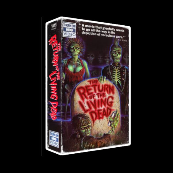 Return Of The Living Dead VHS Limited Edition sticker. These stickers are made with printable vinyl with a vinyl top coat that is scratch-resistant and water resistant. Put one on your phone case, laptop, iPad, hard cooler; the possibilities are endless.