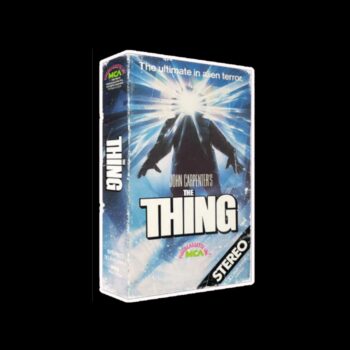 The Thing VHS Limited Edition Sticker. These stickers are made with printable vinyl with a vinyl top coat that is scratch-resistant and water resistant. Put one on your phone case, laptop, iPad, hard cooler; the possibilities are endless.